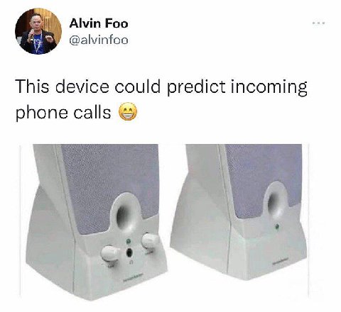 Alvin Foo @alvinfoo This device could predict incoming phone calls