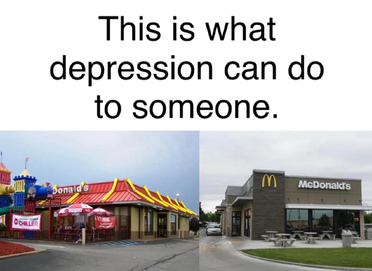 This is what depression can to someone.