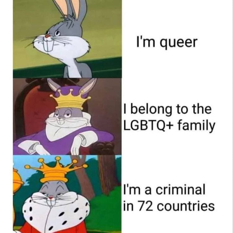 queer belong to the LGBTQ+ family a criminal in 72 countries