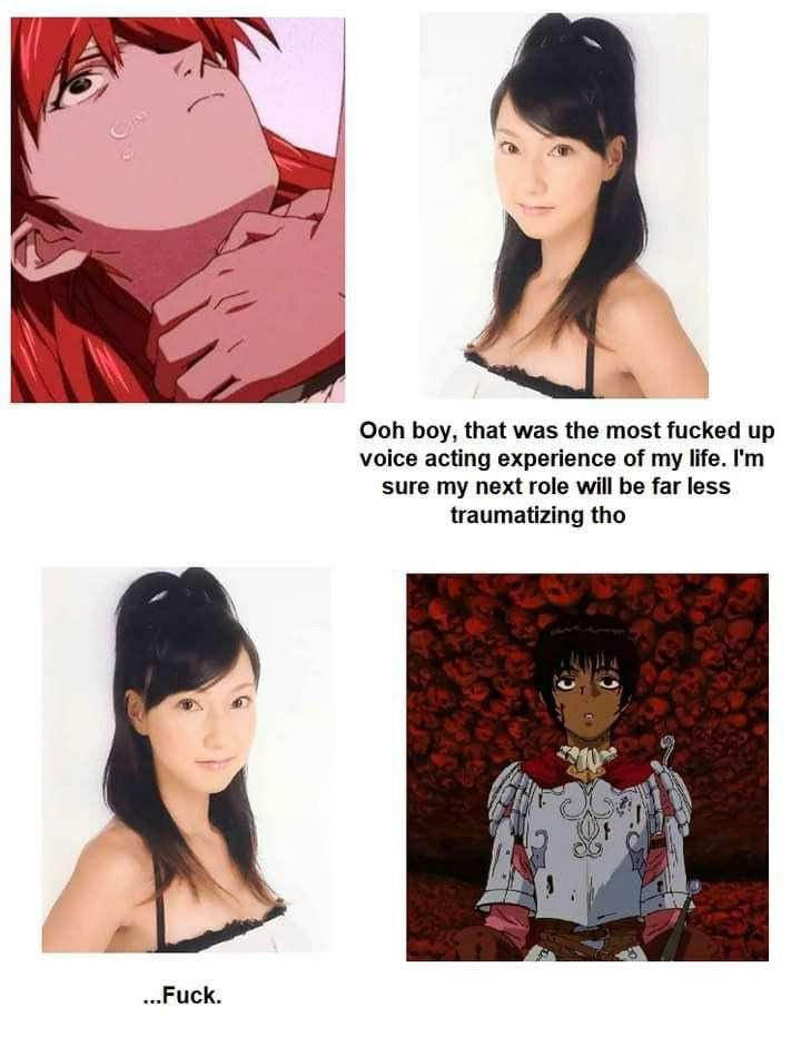 И Ooh boy, that was the most fucked up voice acting experience of my life. sure my next role will be far less traumatizing tho