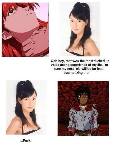 И Ooh boy, that was the most fucked up voice acting experience of my life. sure my next role will be far less traumatizing tho