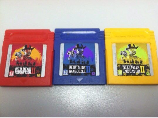 BLUE DUDE YELURFELLR RED DEAD fig BAMBOOZLE к.