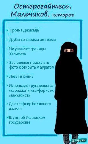 коилорые Против Джихада Грубы своими имамами Не уважают границы Халифата Заставляют присылать фото с открытым ауратом Лезут в фитну Используют ругательства «хариджит», «такфирист», «ваххабист» Дают та