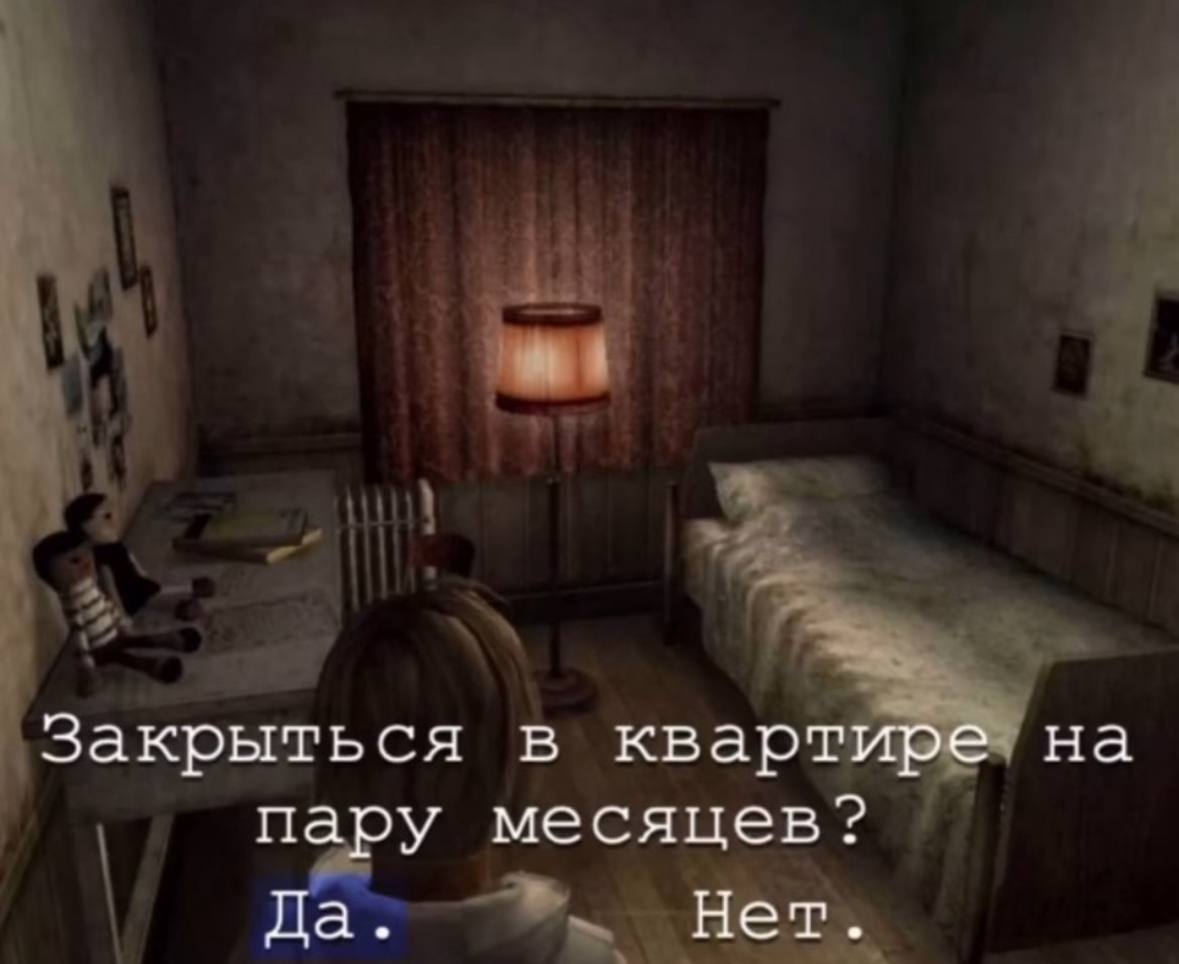 Закрыться в квартире на пару месяцев? Да. Нет.