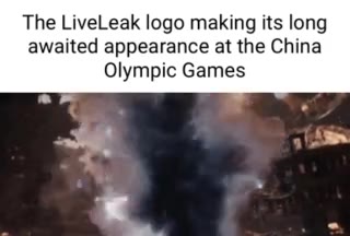 The LiveLeak logo making its long awaited appearance at the China Olympic Games