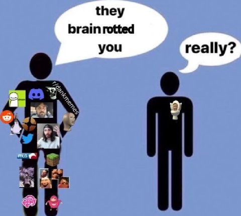 they brain rotted you