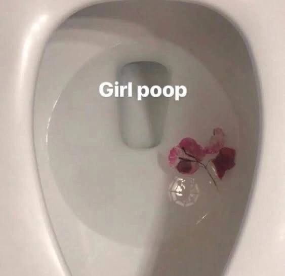 Girl poop