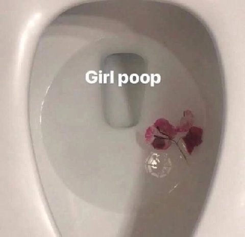Girl poop