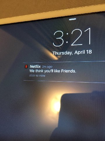 Thursday, April 18 Netflix We think you'll like Friends.