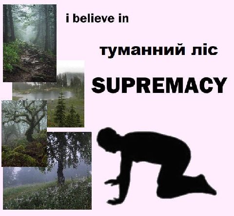 i believe in 4 туманний nic SUPREMACY