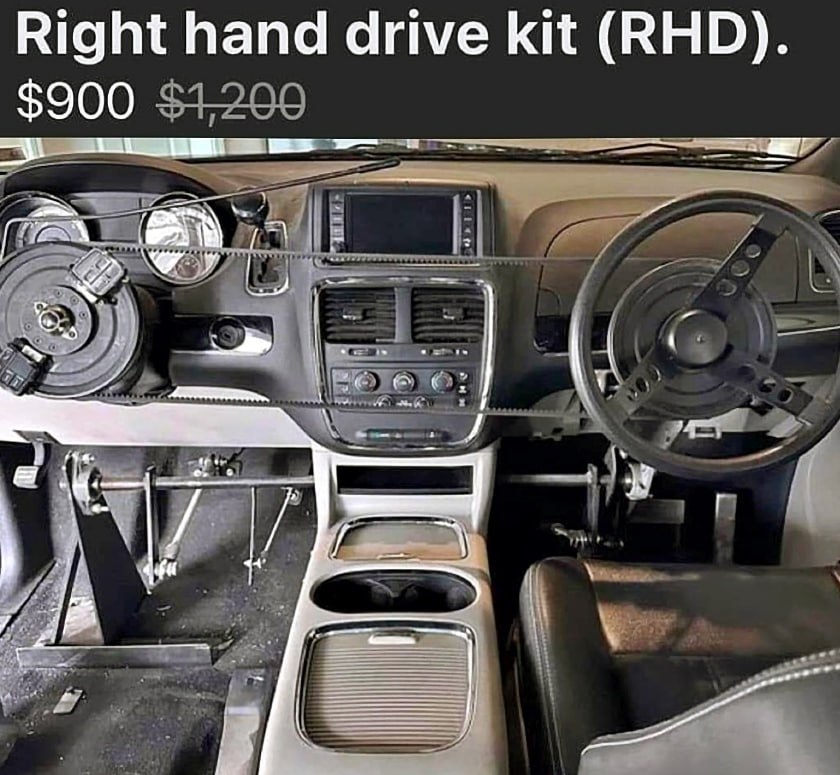 Right hand drive kit (RHD).