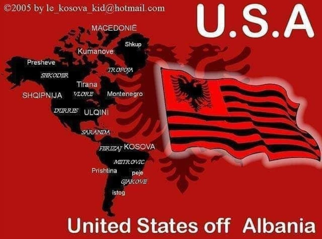 ©2005 kosova kid@hotmail.com MACEDONIE U.S.A Shkup Kumanove Presheve SHRODER Tirana SHGIPNIJA VEORE Montenegro SARANDA KOSOVA Prishtina рее GAROVE istog United States off Albania