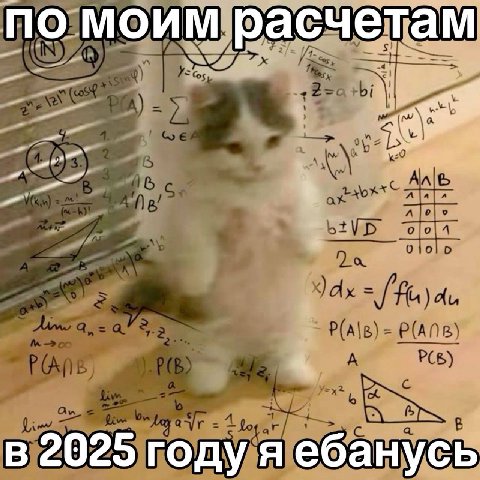 по моим расчетам в 2025 году я ебанусь