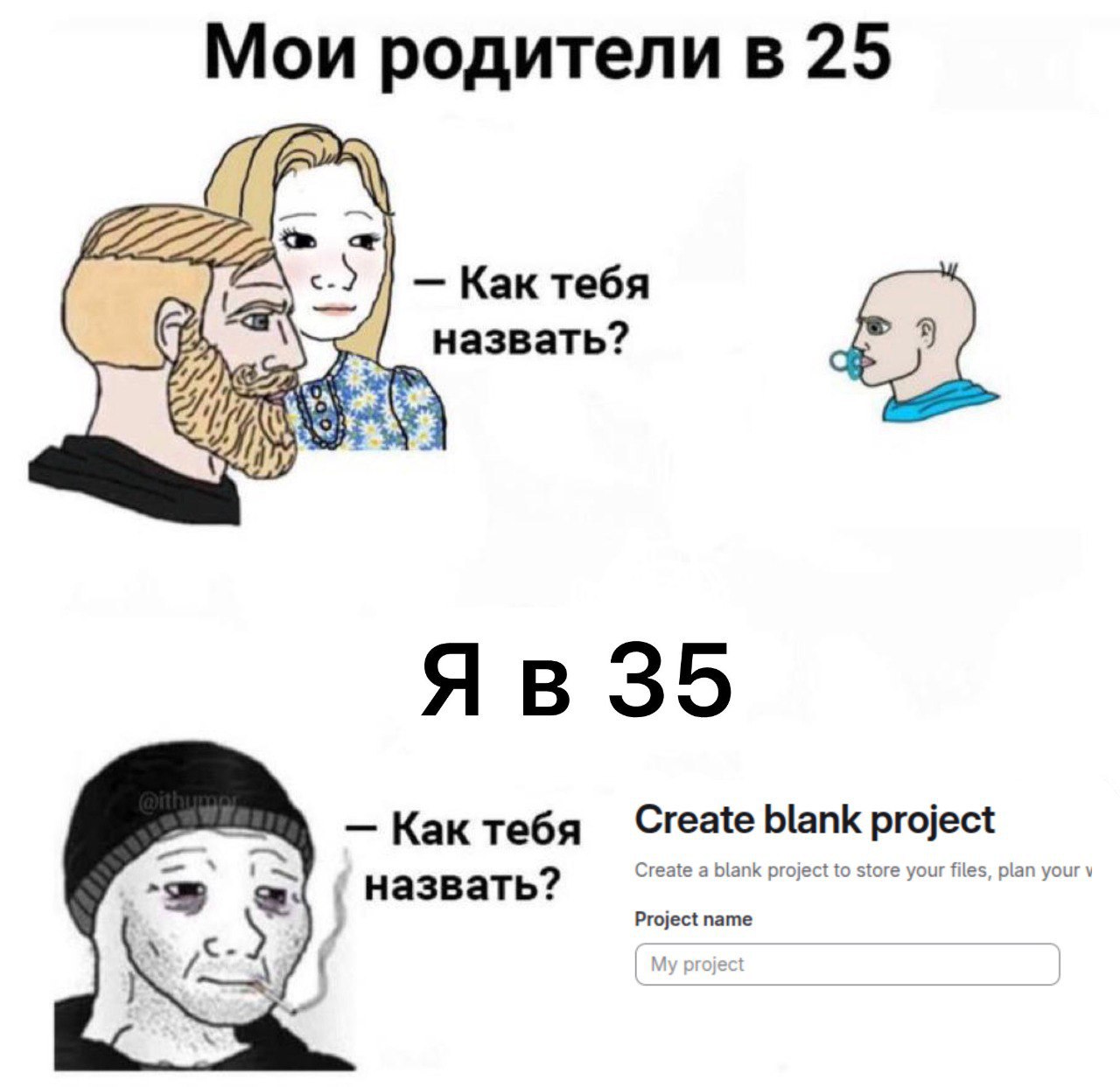Мои родители в 25 Как тебя назвать? Как тебя Create blank project назвать? project to store your files, plan your
