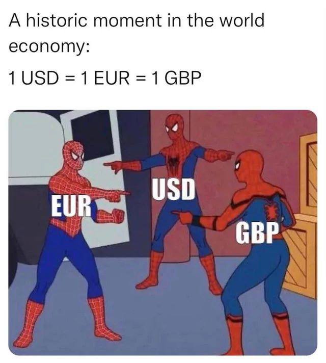 A historic moment in the world 1 USD 1 EUR =1 GBP USD GBP
