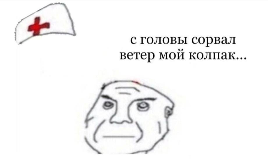 с головы сорвал ветер мой колпак...