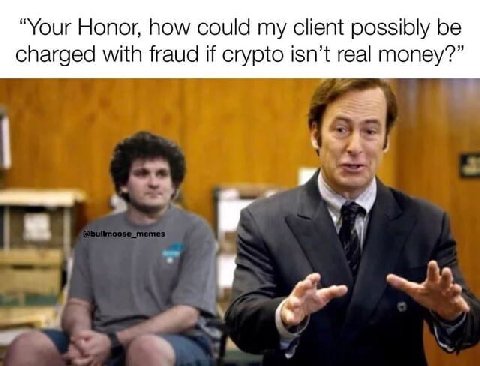 “Your Honor, how could my client possibly be charged with fraud if crypto isn’t real money?” 3 4