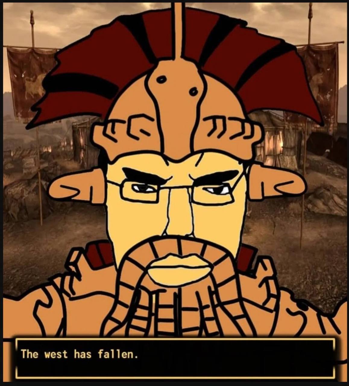 The west has fallen