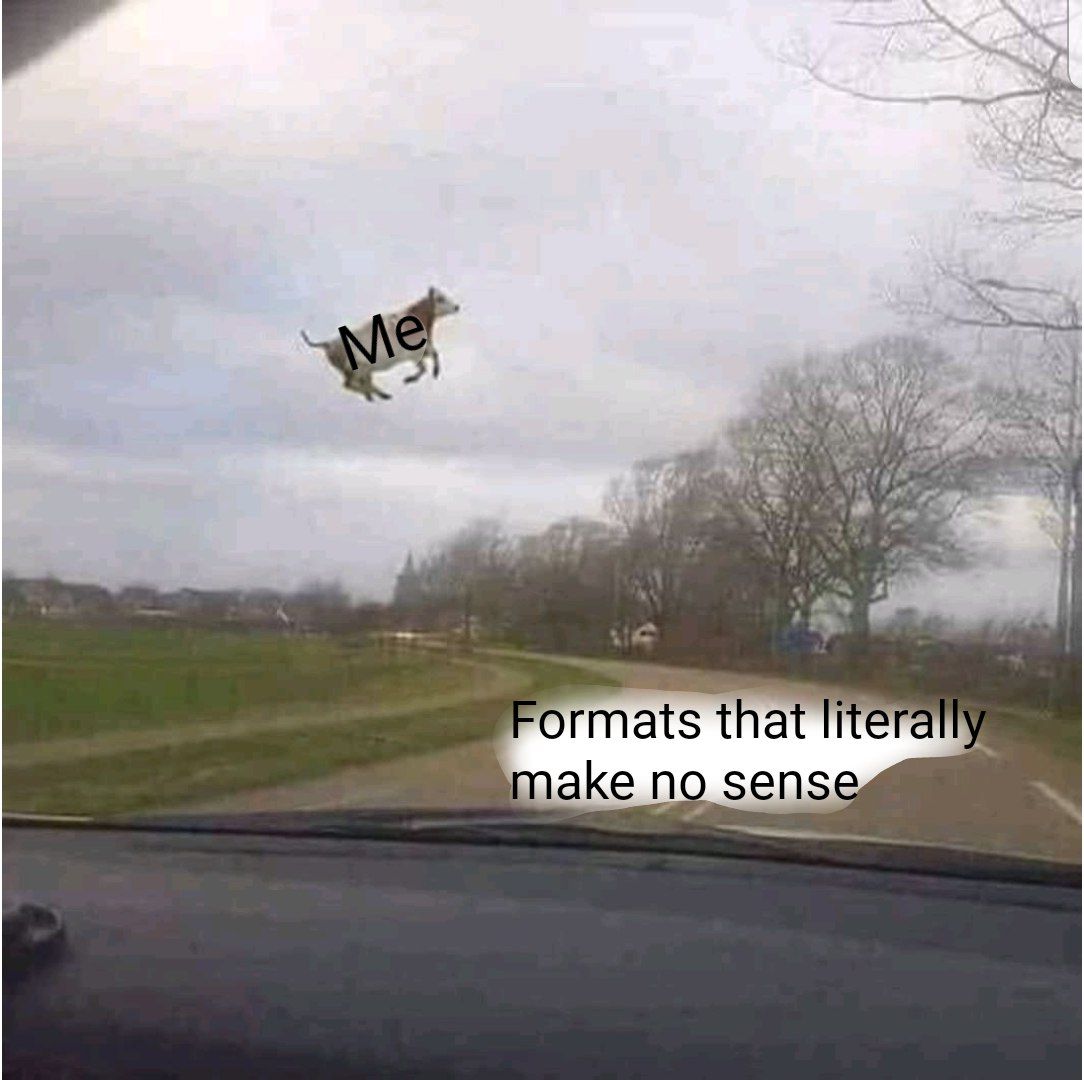 4 к» ormats that literally make по sense