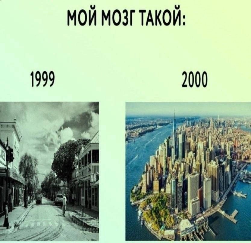МОЙ МОЗГ ТАКОЙ: 1999 2000 he Я if 9