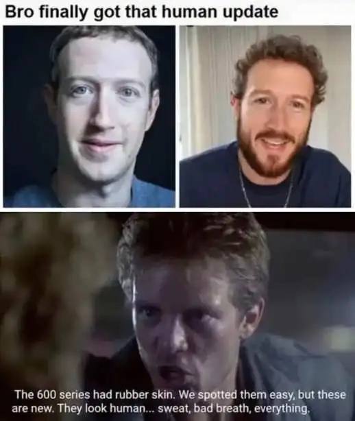 Bro finally got that human update ‚9 The 600 series had rubber skin. We spotted them easy, but these are new They look human sweat, bad breath, everything