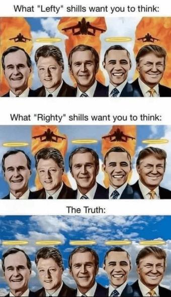 What "Lefty" shills want you to think: What shills want you to think: