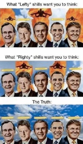 What "Lefty" shills want you to think: What shills want you to think:
