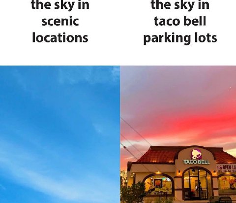 in yin scenic taco bell locations parking lots