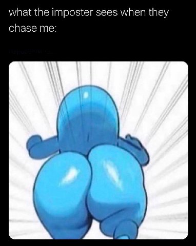 what the imposter sees when they chase me: A