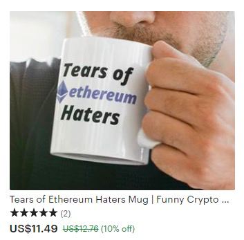 Tears of Haters Tears of Ethereum Haters Mug Funny Crypto (2 (10% off)