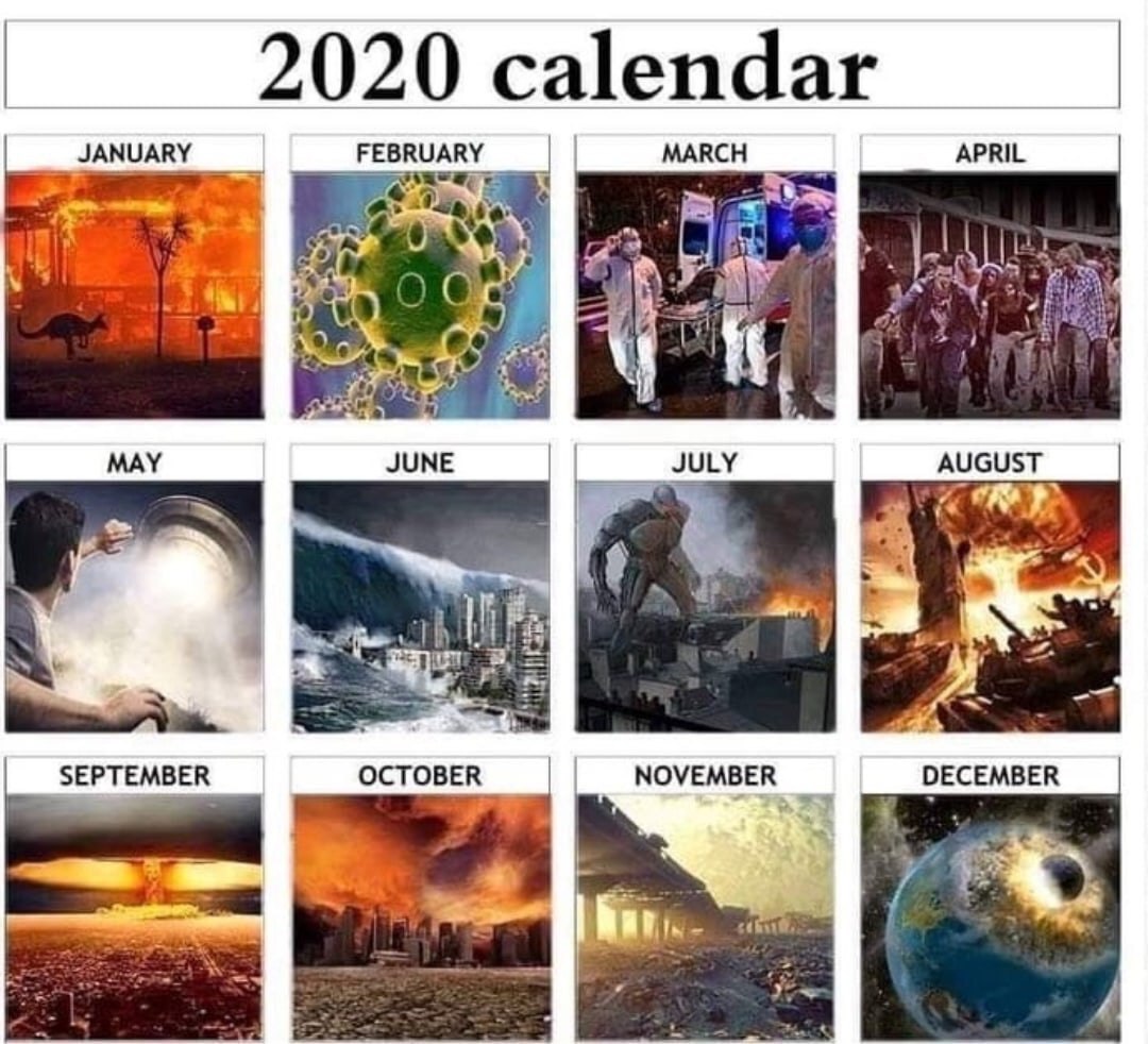 2020 calendar JANUARY MARCH APRIL MAY JUNE JULY AUGUST a? we SEPTEMBER DECEMBER