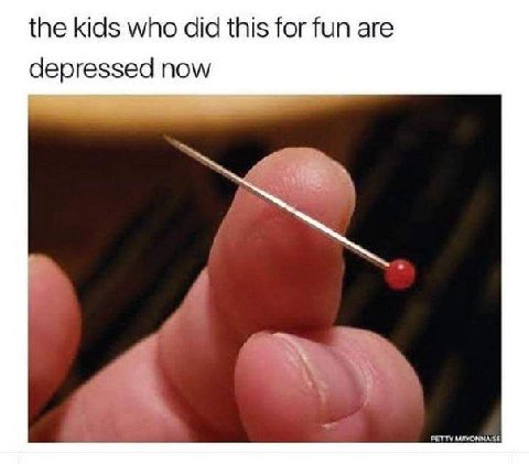 the kids who did this for fun are depressed now