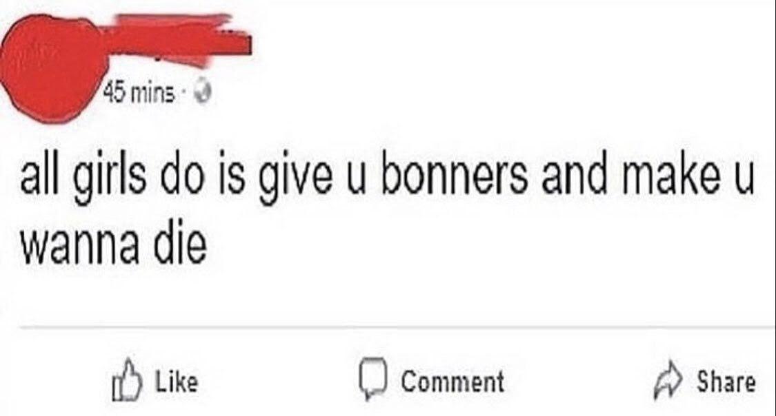 all girls Is give и bonners and make wanna die Like Comment Share