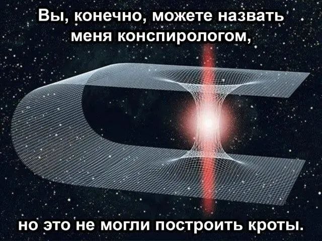 Вы, конечно, можете назвать меня конспирологом, но это не могли построить кроты