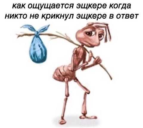 как ощущается эщкере когда никто не крикнул эщкере в ответ