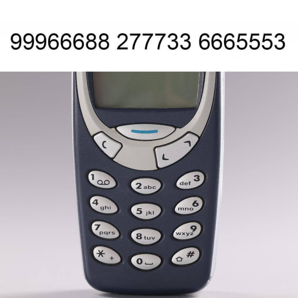 99966688 277733 6665553