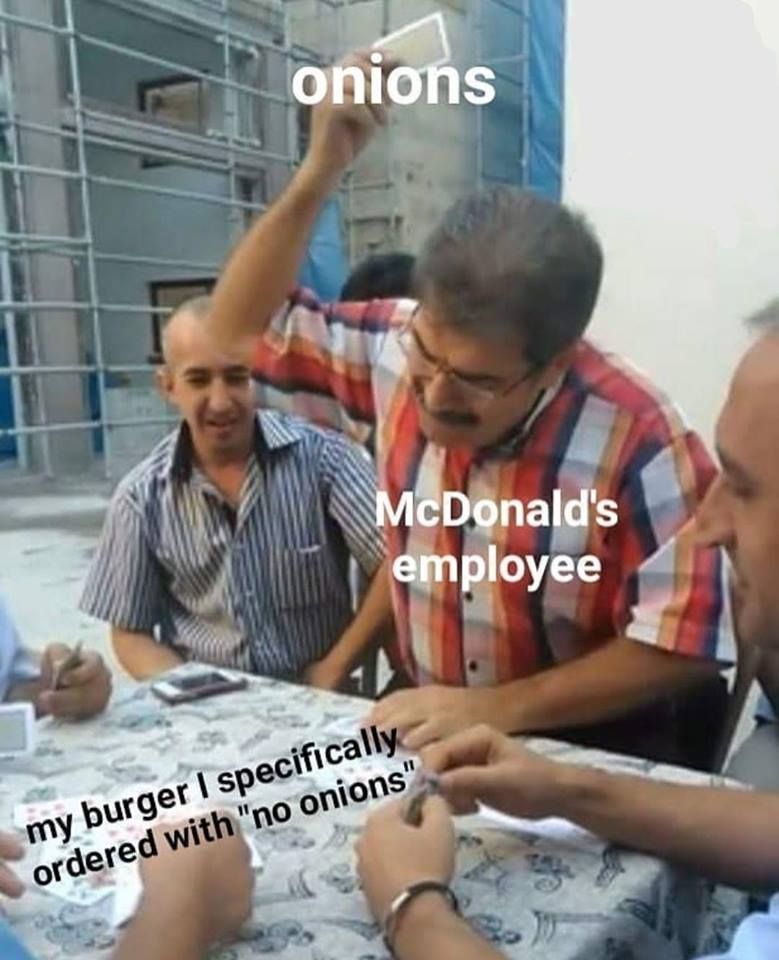 onions McDonald's employee purge