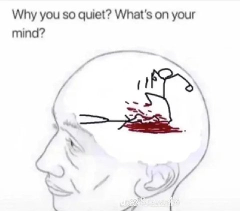 Why you so quiet? What's on your mind? 7 у
