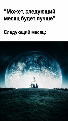 “Может, следующий месяц будет лучше” Следующий месяц: