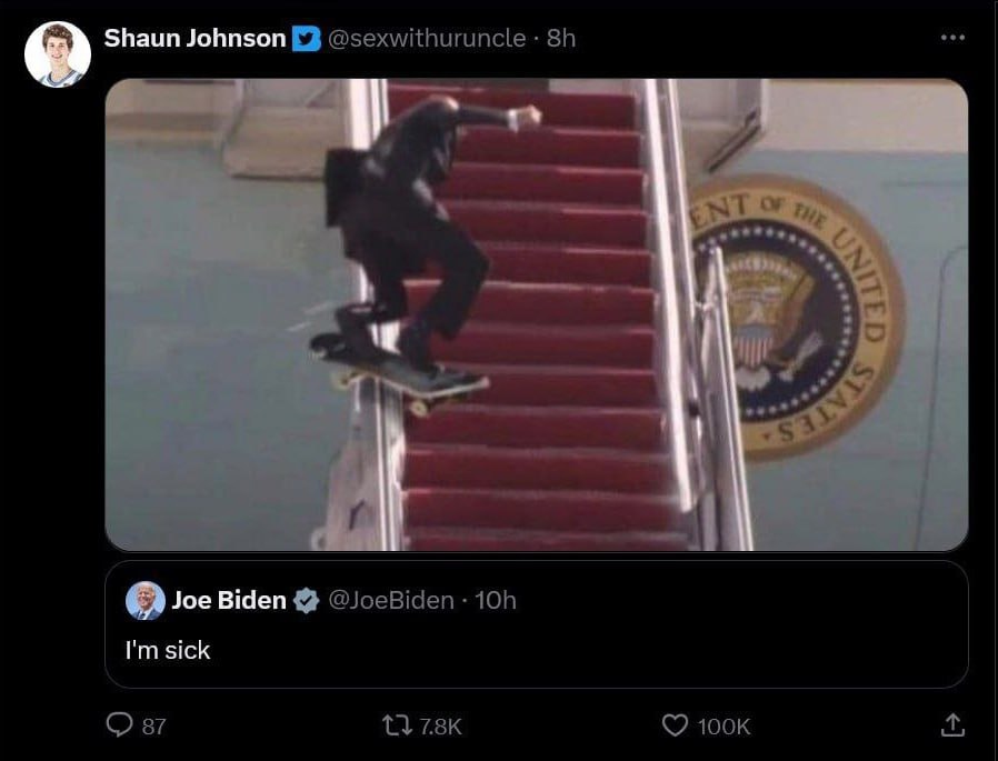 Shaun Johnson Joe Biden sick