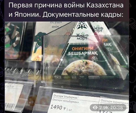 Первая причина войны Казахстана и Японии. Документальные кадры ктар Онигири Онигири “бешбармак» Онигири КУркета bik 20:38 i