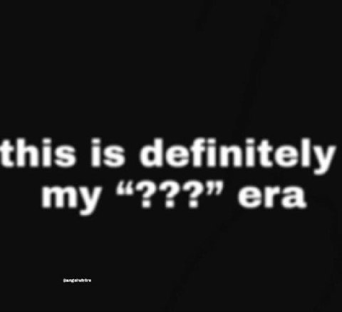 this is definitely my era
