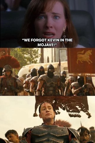 “WE FORGOT KEVIN IN THE
