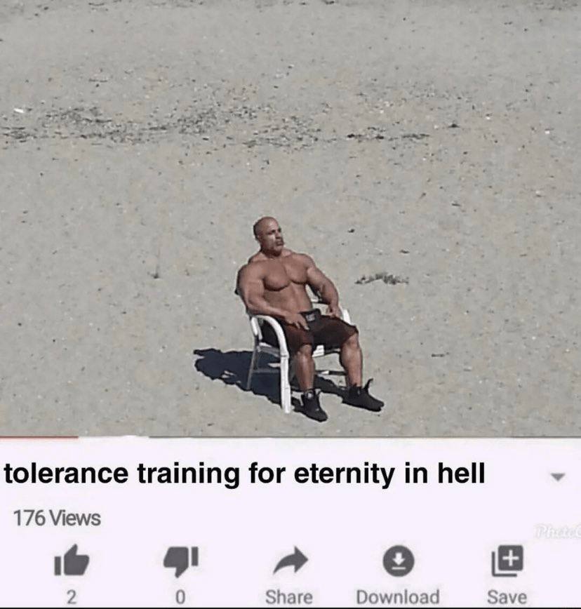 tolerance training for eternity in hell 176 Views 0 Share Download Save