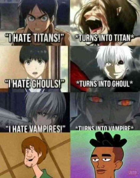 a TURNS INTO TUR TURNS INTO INTO GHOUL НАТЕ “TURNS