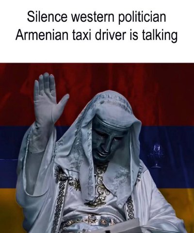 Silence western politician Armenian taxi driver is talking