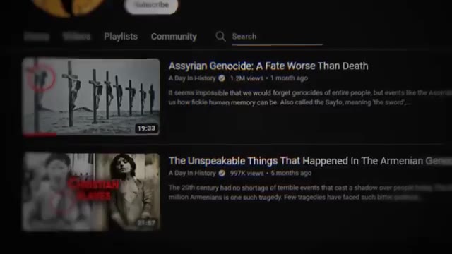 ау, одела 14 ао ан Playlists Community — С) Search Assyrian Genocide: A Fate Worse Than Death т ‘The Unspeakable Things That Happened in The Armenian Genoww о | | seems итровьь hat we would forget gen