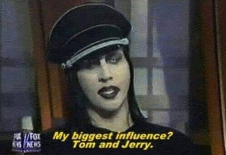 4 4 My biggest influence? Tom and Jerry.