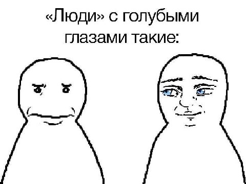 «Люди» с голубыми глазами такие: