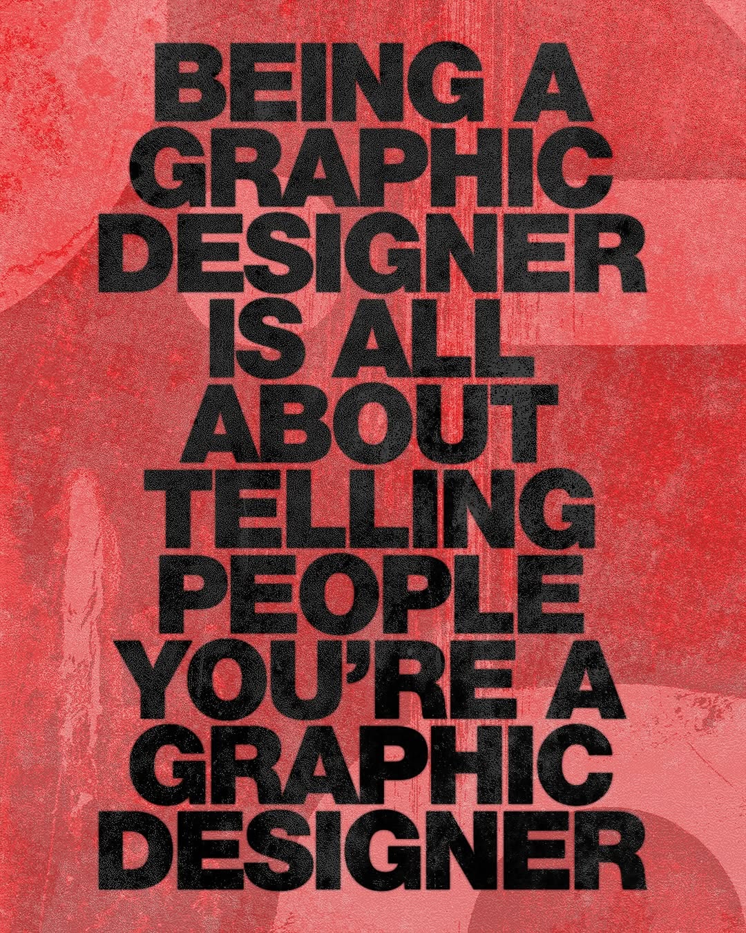 BEING A DESIGNER TELLING YOURE A PEOPLE DESIGNER
